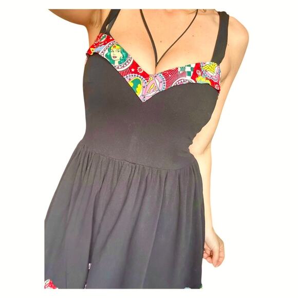 Marvel Comics Wonder Woman, Bat Girl, Supergirl black comicon cosplay dress M-L - Picture 6 of 8